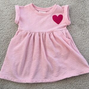 ✨ Cat & Jack Toddler Girls Knit Dress | Heart Patch | Pockets | 18M | Like New ✨